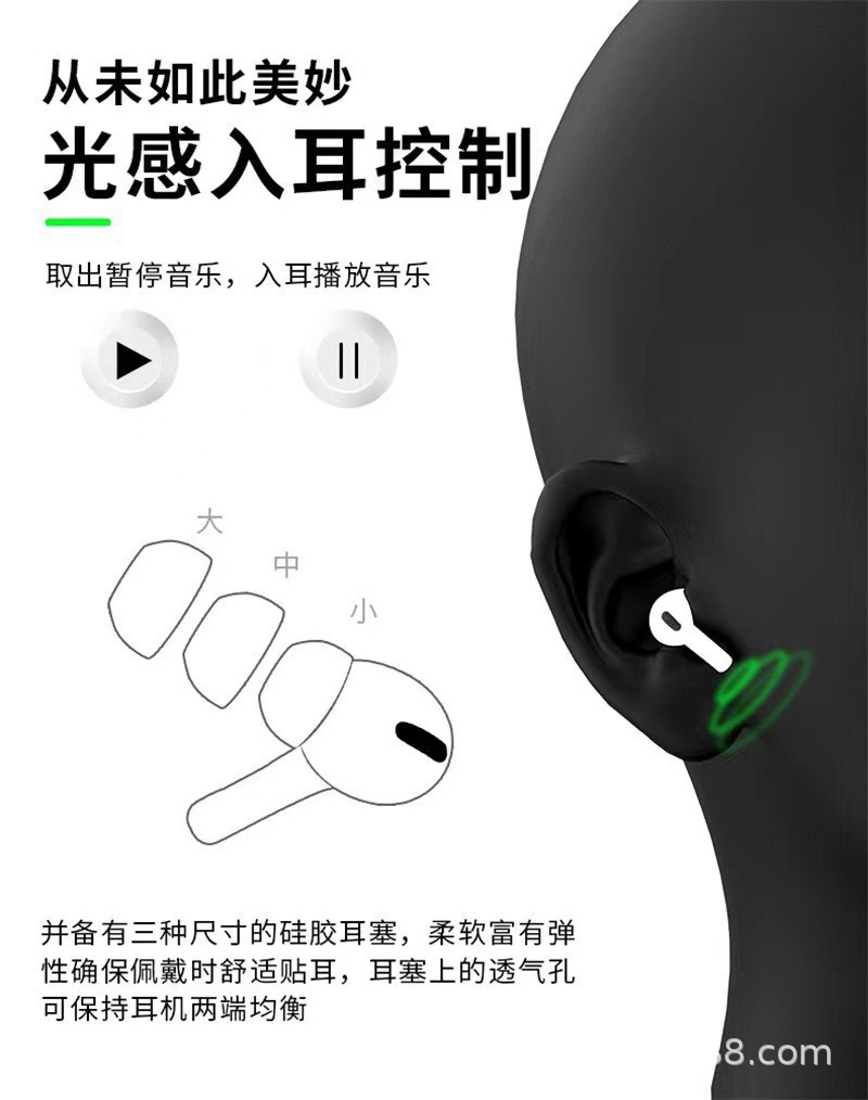 Cross-border compatible Apple Bluetooth headphones, 5th generation wireless headphones, Huaqiangbei 3rd generation noise-cancelling i12pro4, 4th generation i7 pic 10