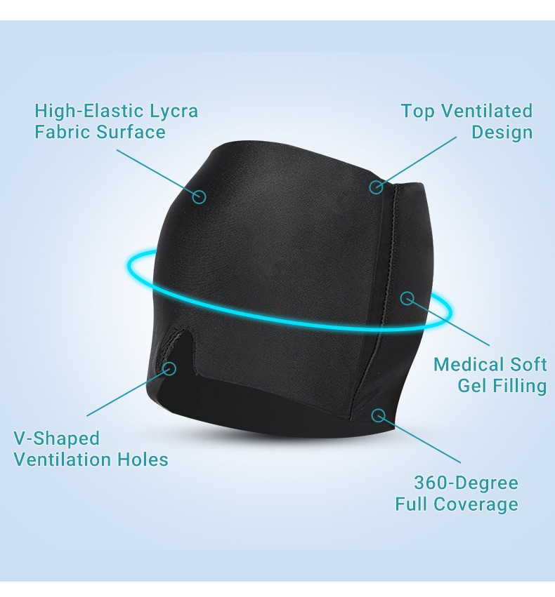 亚马逊冰敷眼罩固体水凝胶冷敷头套缓解降温面罩理疗舒缓面罩详情5
