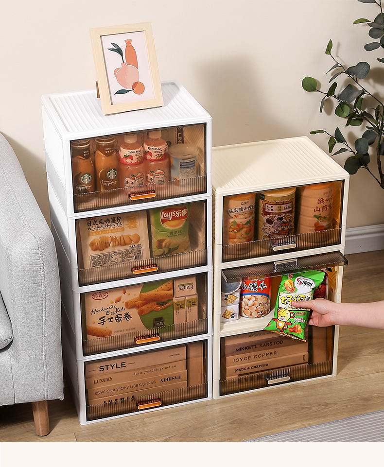 收纳柜折叠收纳箱家用客厅玩具柜子储物柜零食柜置物柜整理盒厨房详情13