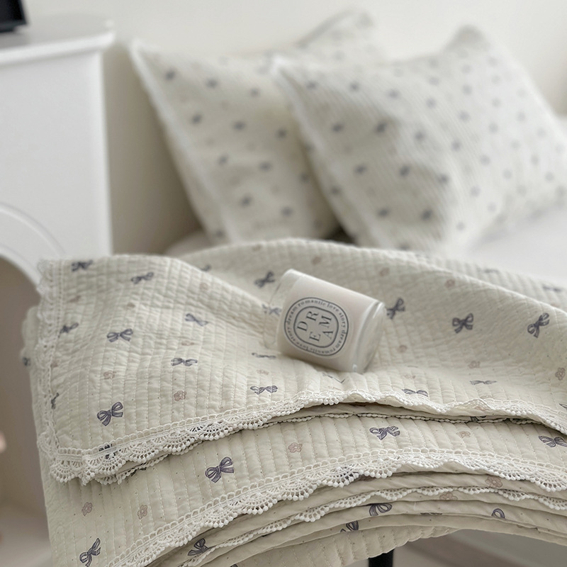 Lisa series, a three-piece set of all-cotton high-temperature sand-washed cotton bed cover, is skin-friendly, breathable and suitable for all seasons pic 72