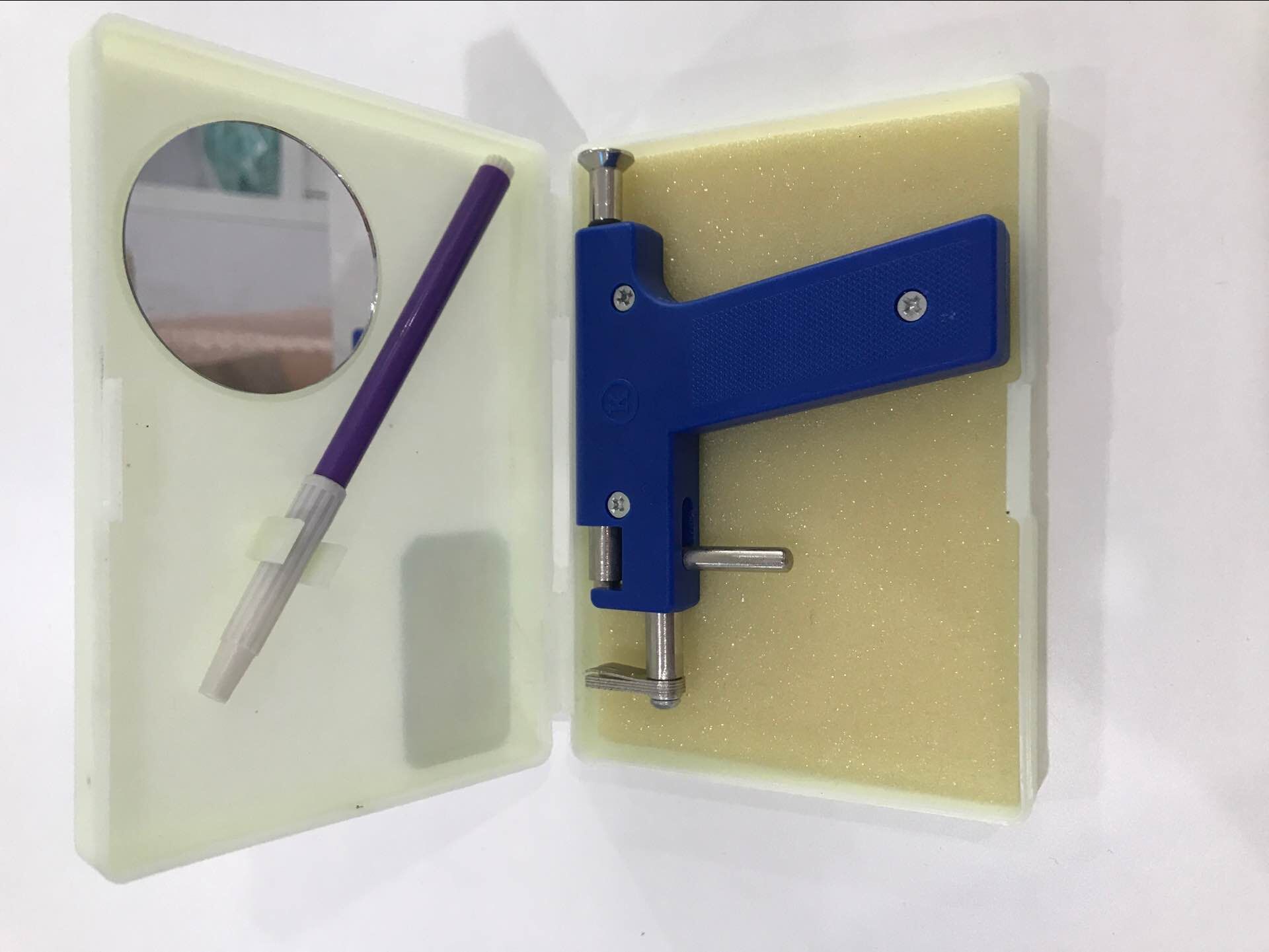 跨境专供耳钉枪胶枪打耳洞工具套装家用无痛穿耳器不锈钢打耳洞枪详情6