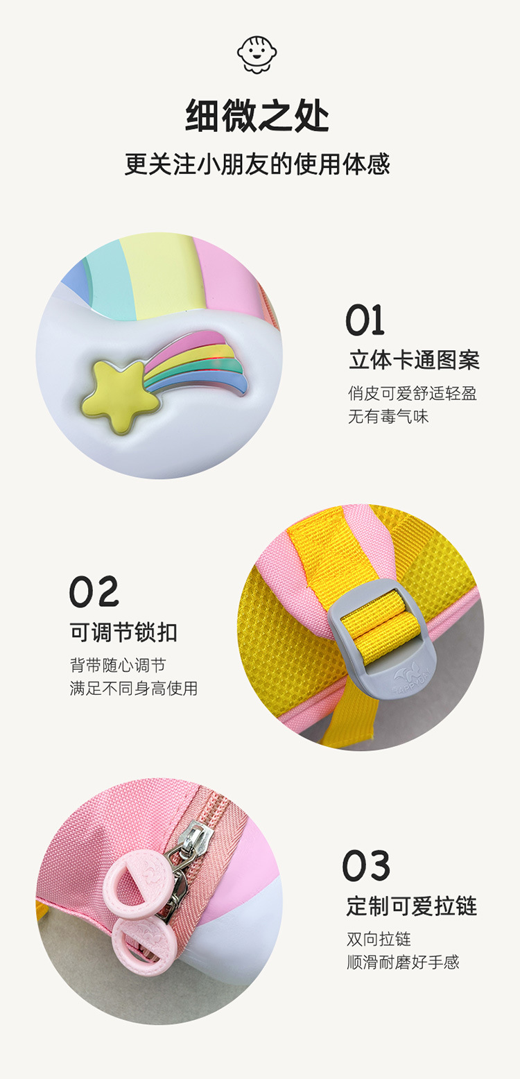 儿童女童书包3一6岁以下女孩子生日学生网红可爱儿童蛋壳包双肩详情3