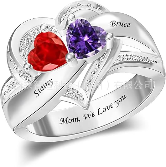 Anillo de plata de ley personalizado s925 anillo de mujeres diseño de alto nivel sentido de la moda europea y americana cross-border accesorio personalidad rotulada decoración de la mano pic 5