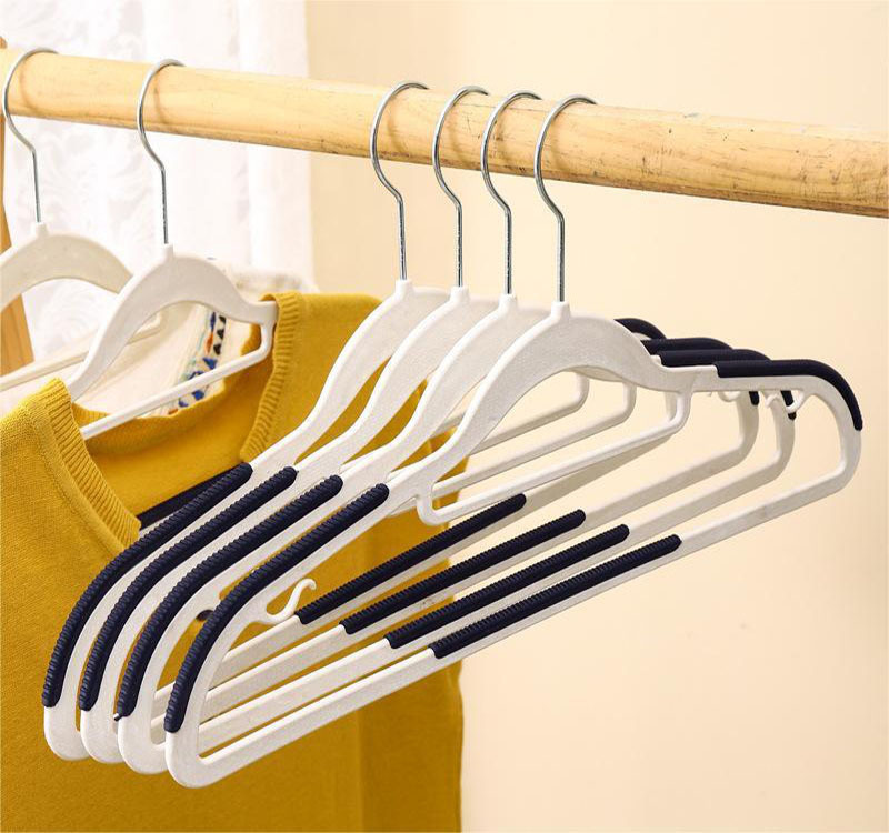 家用晾衣架挂衣衣橱无痕防滑衣服架防衣柜肩角双位批发干湿两用详情2