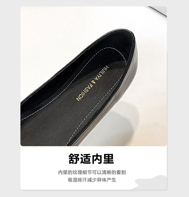 葡萄妈同款法式小皮鞋女2025春秋季新款蝴蝶结单鞋夏季配裙穿豆豆详情6