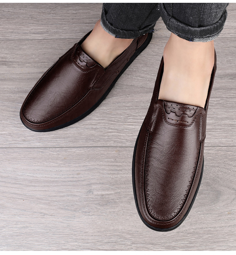 2025春秋男士真皮皮鞋四季款头层牛皮软皮软底加绒商务皮鞋乐福鞋详情17