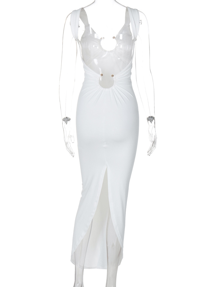 V-neck backless split slim dress foreign trade wholesale pic 36