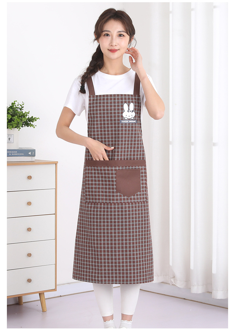 加长过膝围裙加大过膝中厚款厨房家用男女防污围腰耐脏工作服背带详情11