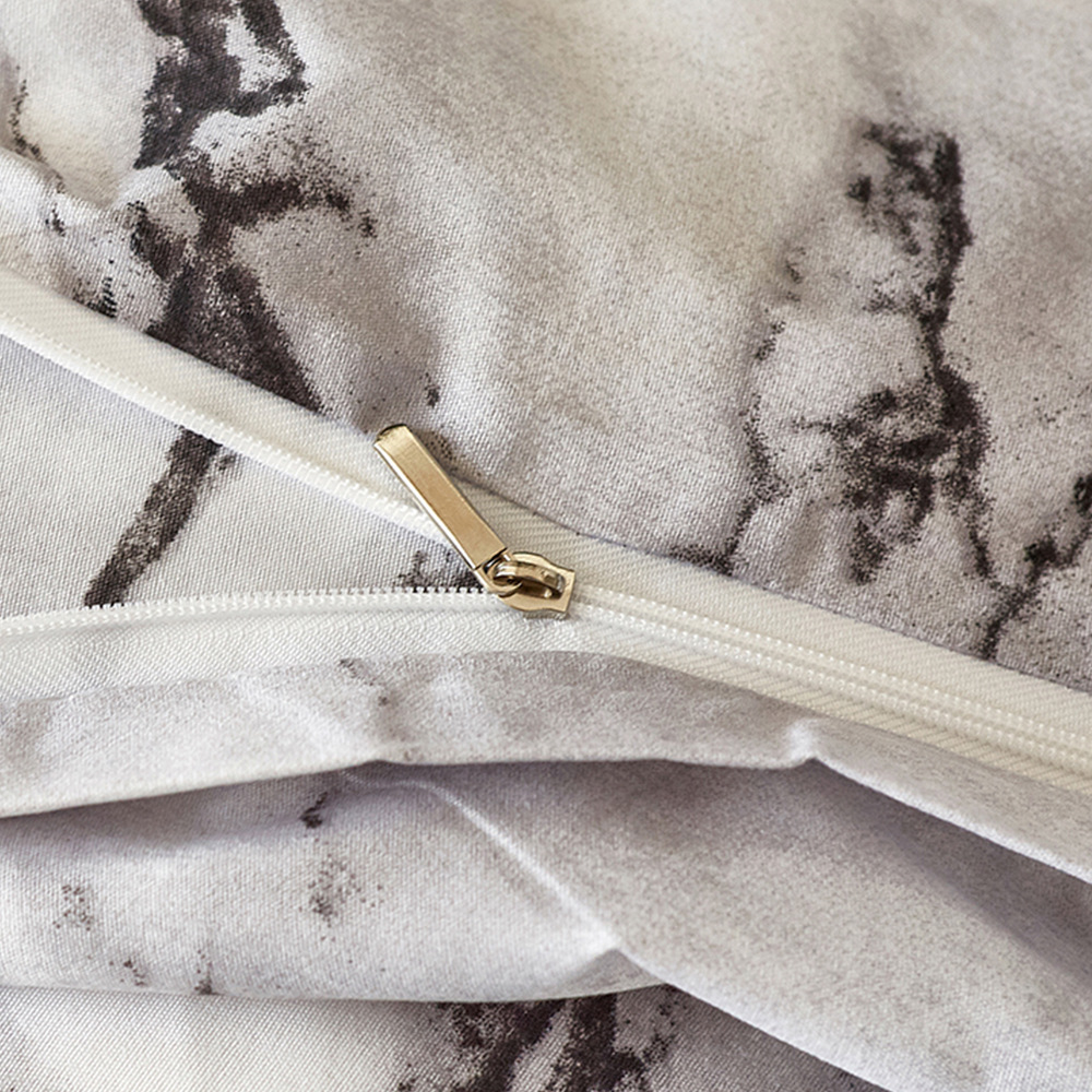 Amazon AliExpress wish Bedding: Marble-patterned solid plain quilt cover and bed sheet set of three or four pieces pic 5