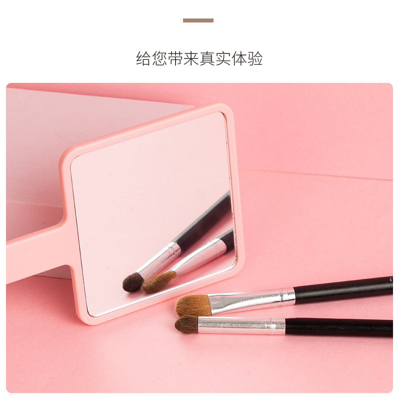 新款美妆福利礼品定制方形手持化妆镜随身便携女生桌面化妆小镜子详情13