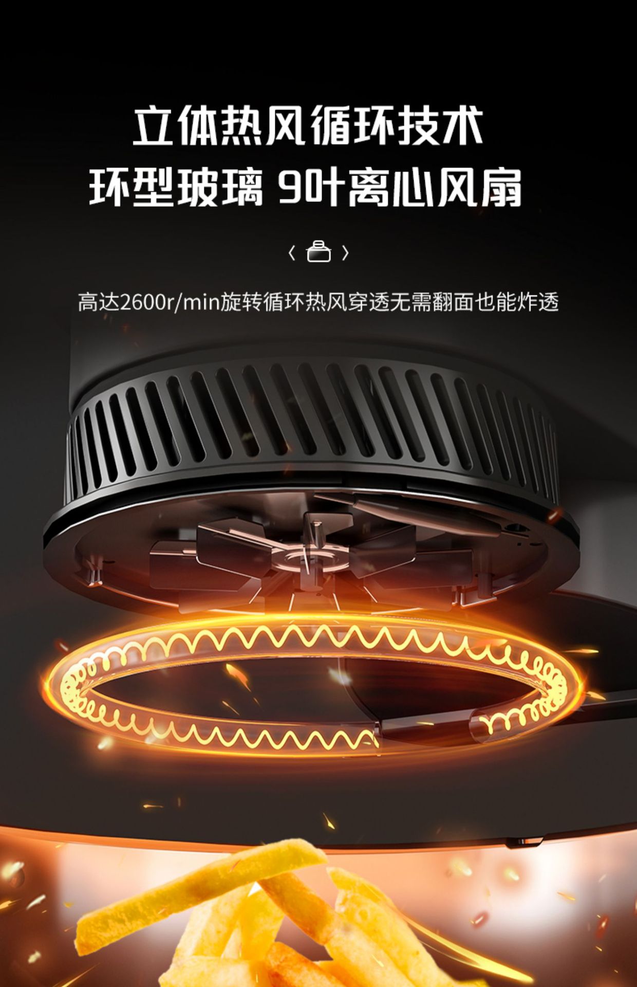 Oaks Air Fryer 2024 New Smart oil-free multi-functional Automatic Home Fryer for Healthy French fries pic 5