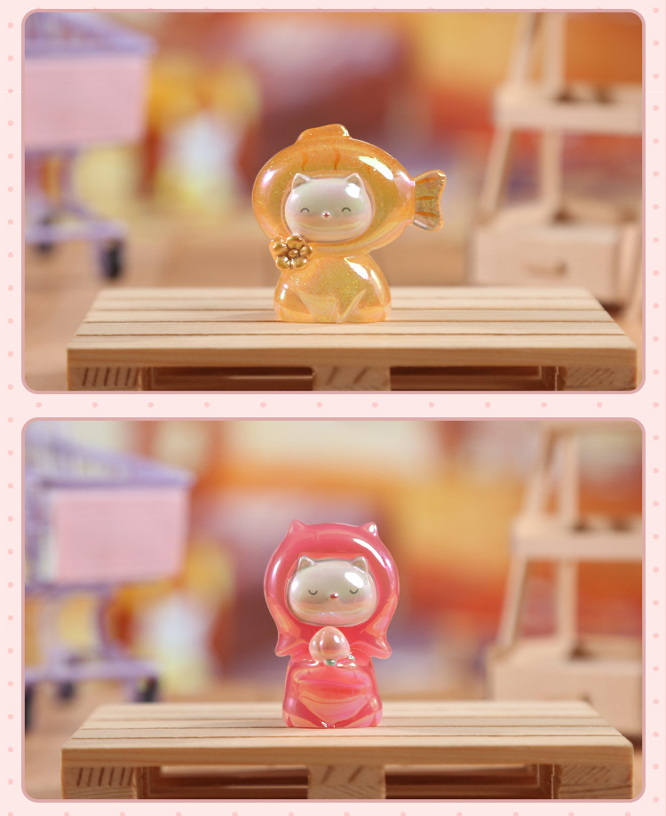 Creative and cute two-cartoon desktop ornaments for my cat, birthday gifts, blind boxes, figurines wholesale, healing and adorable beads pic 18