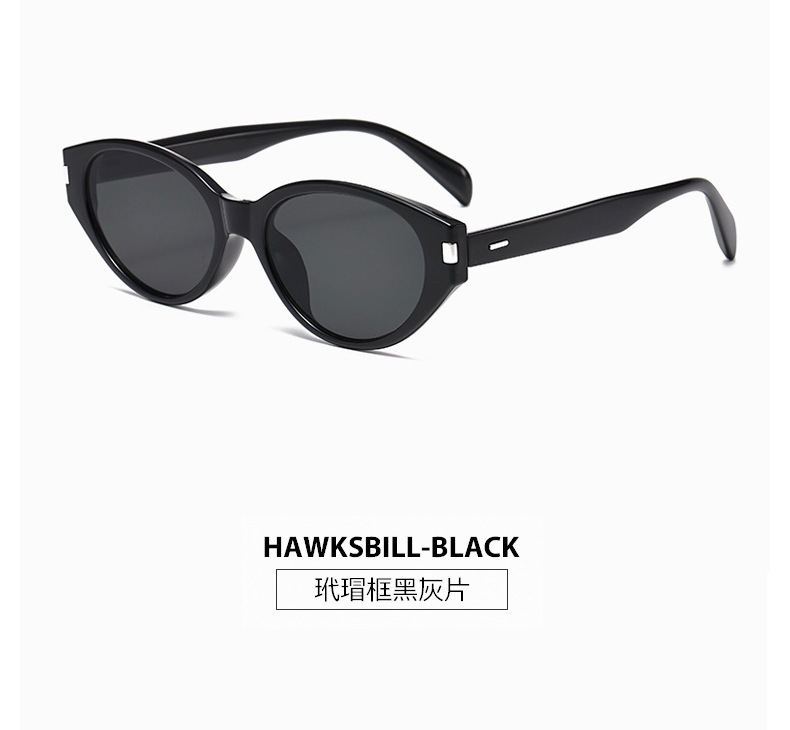 The 2025 new trendy Ankela red cat-eye sunglasses for women, a high-end look, UV protection, Korean style pic 11