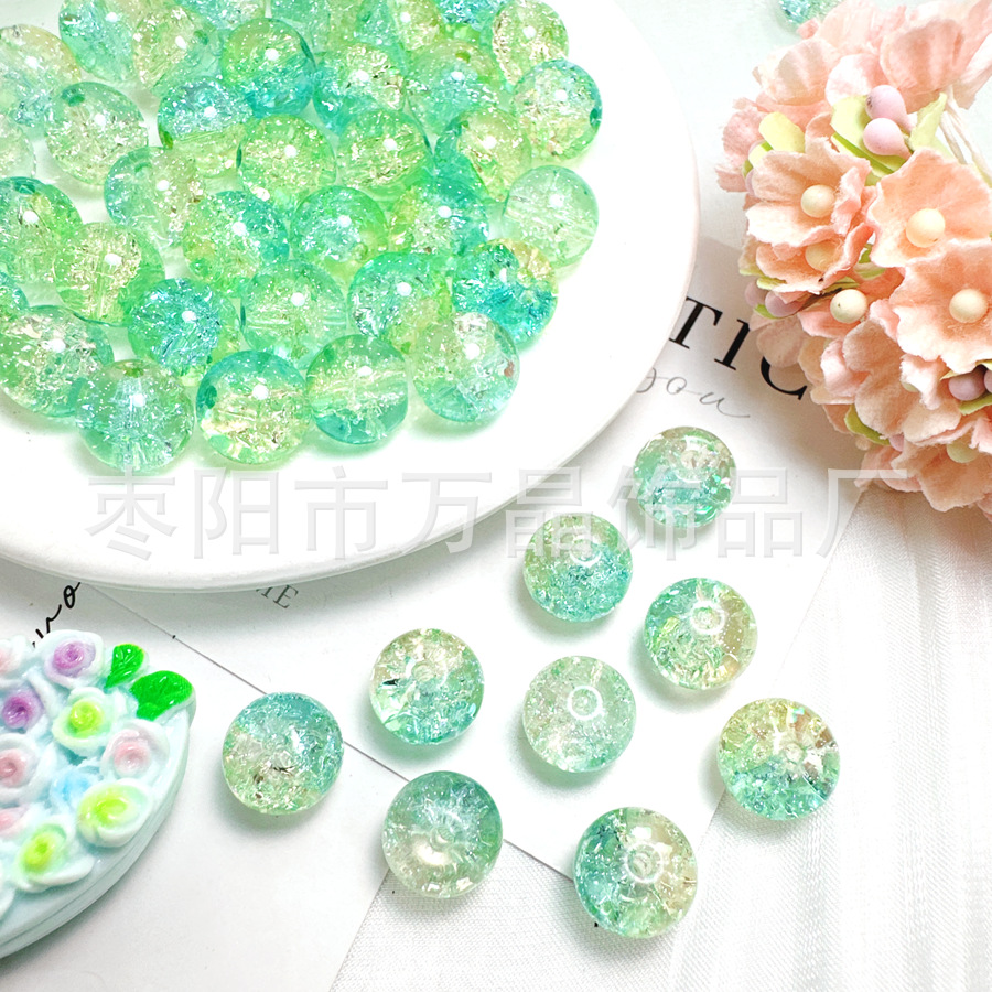 10mm彩色琉璃玻璃珠散珠手链项链手串串珠子手工DIY饰品配件材料详情18