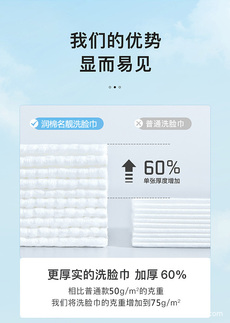 Pure cotton soft face towels, family affordable set, disposable all-cotton face wash towels, enlarged cleansing towels, thickened face wiping towels pic 13