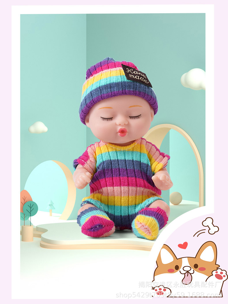 欧美洋娃娃睡眠仿真重生娃娃儿童玩具礼盒女孩公主跨境搪胶公仔玩偶详情13