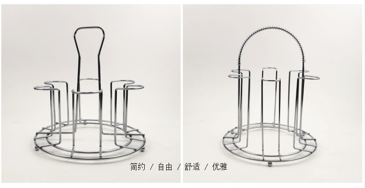 Creative household draining cup rack, storage rack, tea cup rack, wine glass rack, inverted hanging rack, iron cup rack manufacturer wholesale pic 2