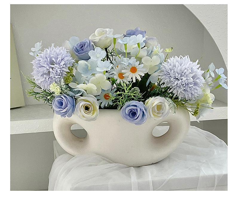 ins风仿真玫瑰绣球婚庆手捧花束婚礼堂摄影道具家居摆件装饰跨境详情10