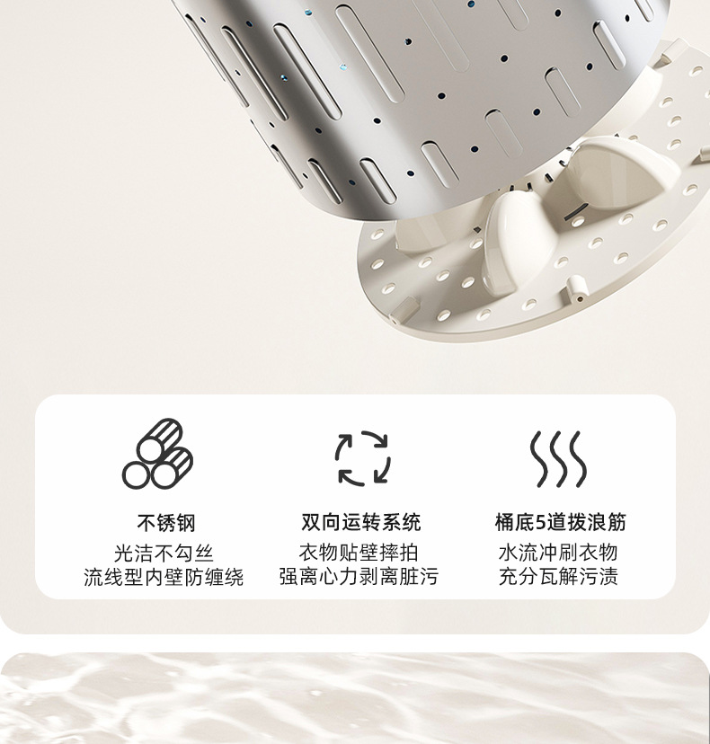 10L fully automatic mini underwear washing machine with washing and drying functions, fully automatic high-temperature boiling and washing of underwear, underpants and socks pic 16