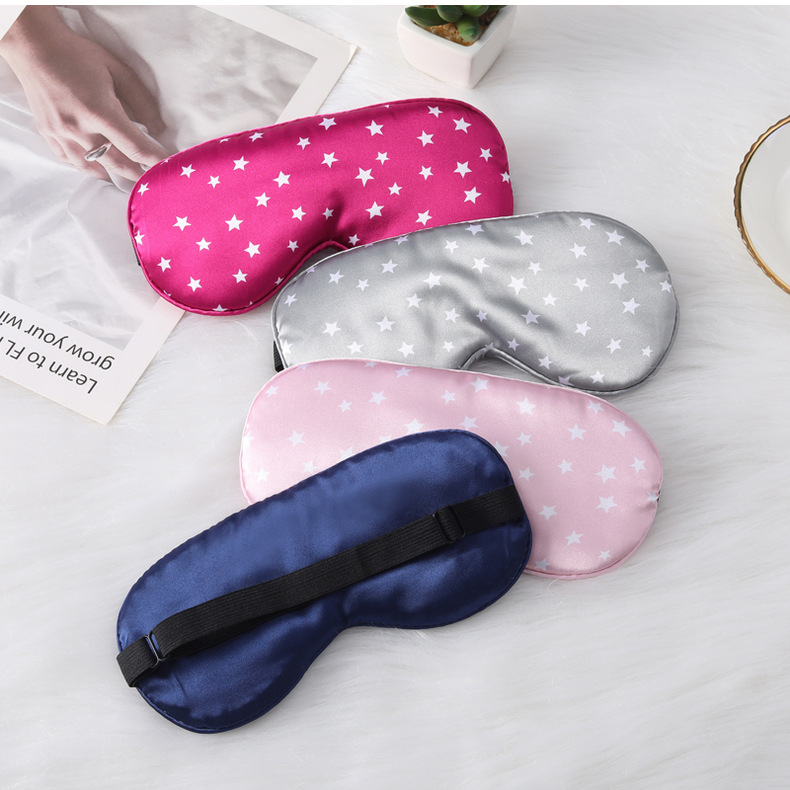 仿真丝眼罩五角星现货遮光睡眠眼罩居家户外旅行礼品遮光眼罩批发详情23