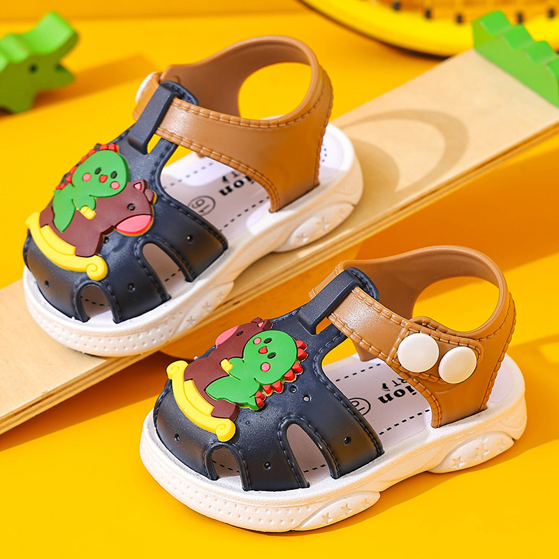 儿童凉鞋卡通幼儿包头洞洞鞋男童宝宝室内防滑软底女童沙滩鞋夏季详情8