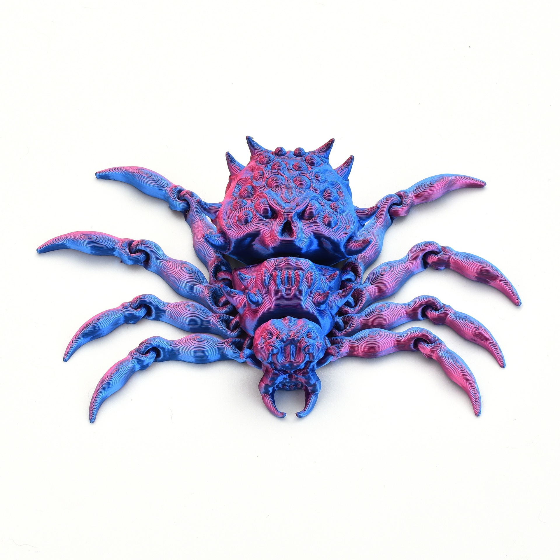 3d打印骷髅蜘蛛家用桌面手办礼物摆件装饰关节可动夜市摆摊玩具详情3