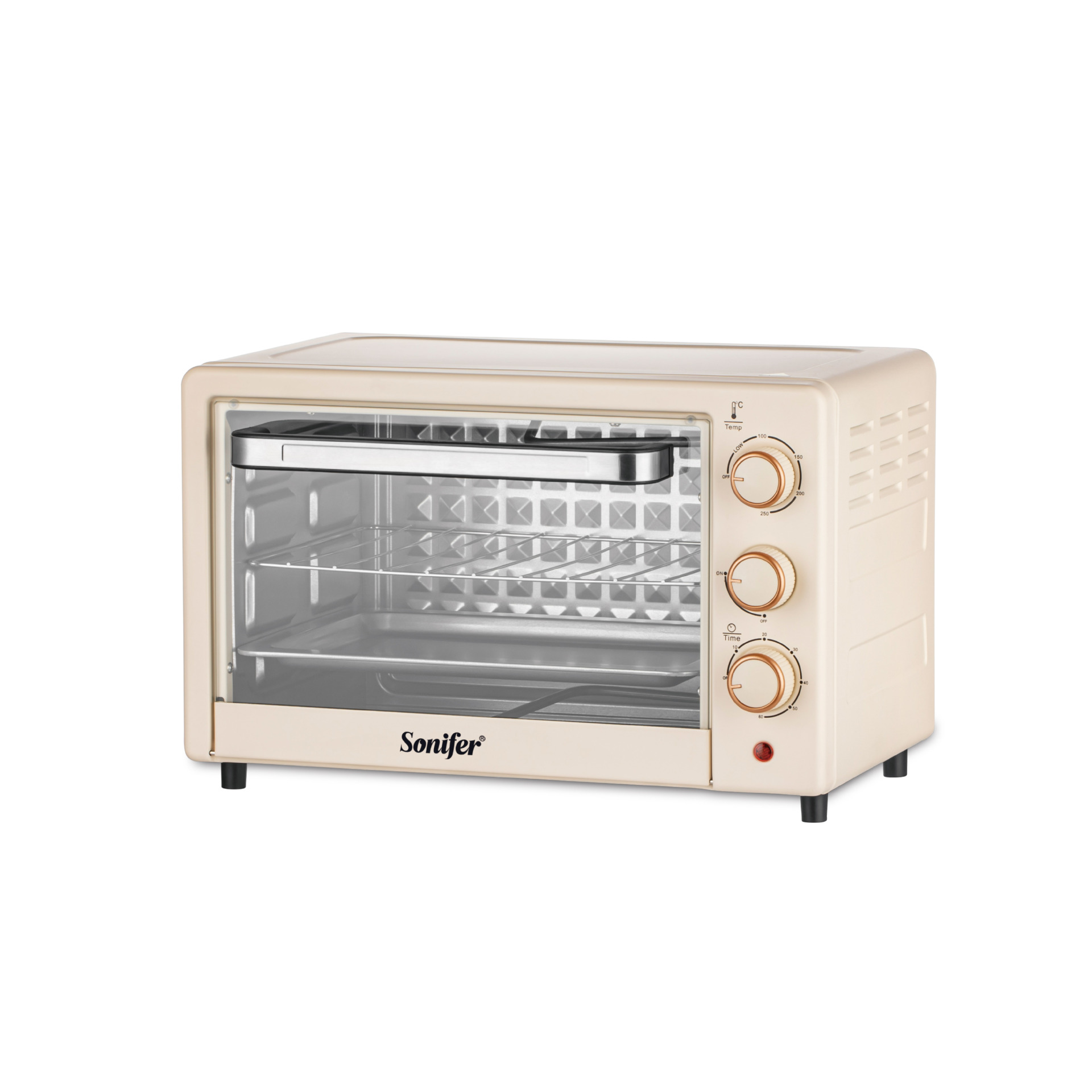 Sonifer SF-4043 18L机械旋钮家用双层多功能电烤箱烘焙机 Oven详情2