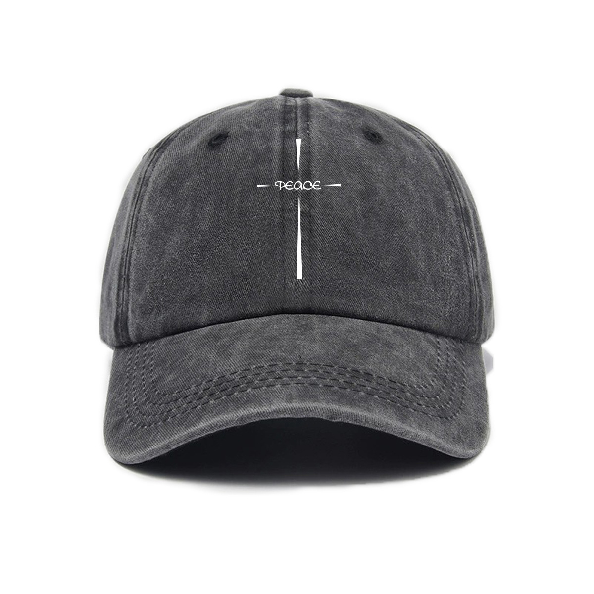 跨境复古休闲百搭款字母印花潮流水洗软顶鸭舌帽男女通用款棒球帽详情7