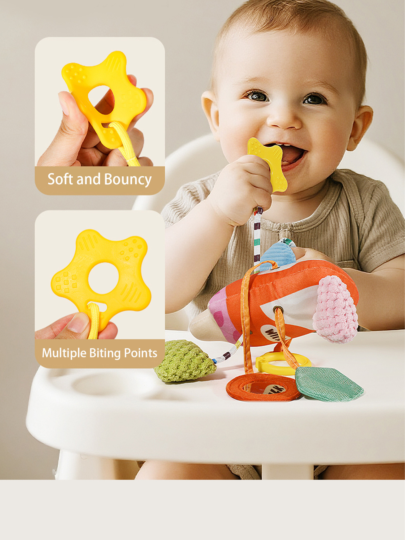 热销婴儿玩具床铃螃蟹抽抽乐床挂摇铃安抚手推车圣诞挂件代发详情16