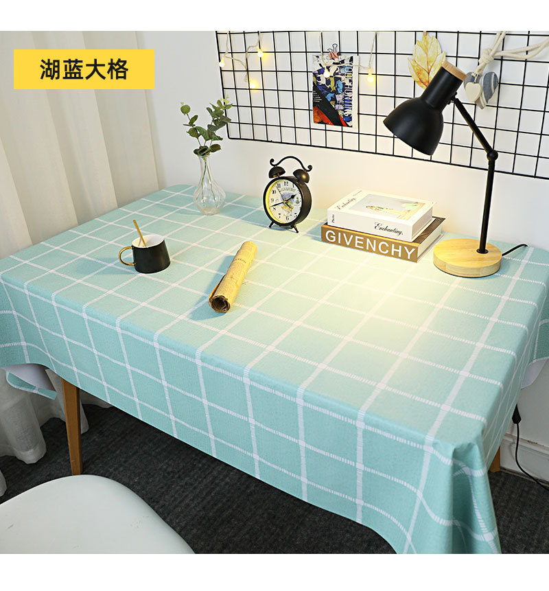 桌布防水防油免洗北欧ins网红学生书桌长方形餐桌台布茶几pvc桌垫详情13