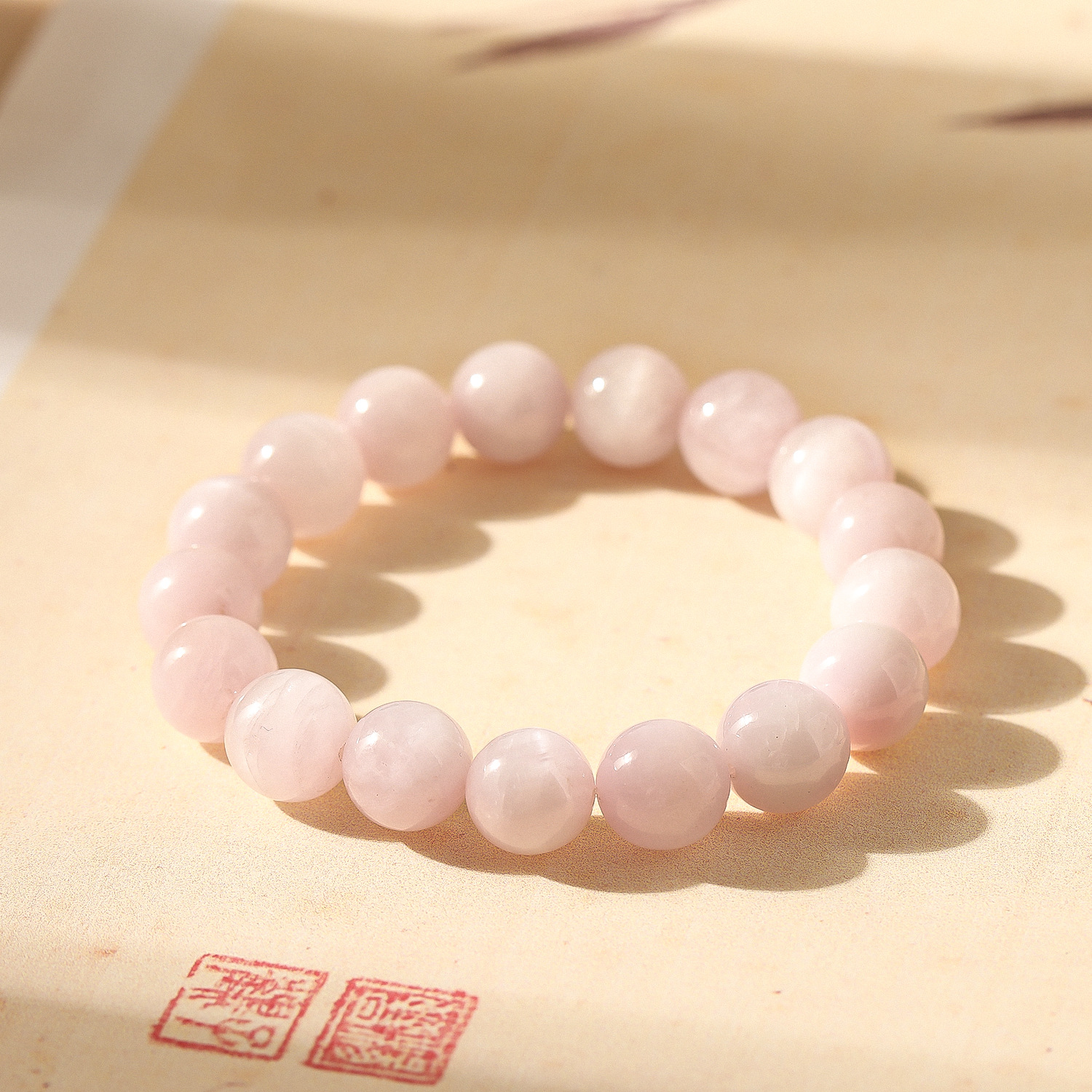 Natural púrpura litio hui un círculo de cristal cadena de mano suave estilo nacional mujer pulsera comercio electrónico fuente de suministro directo de la fábrica pic 2