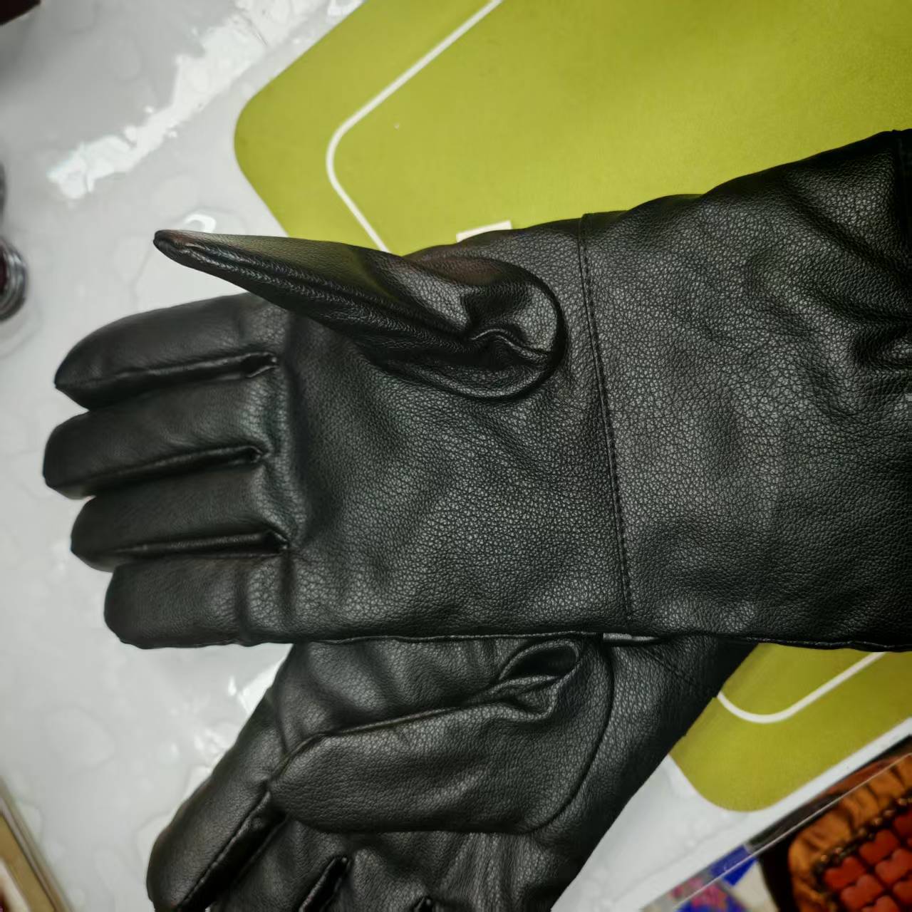 Imitation deerskin sports outdoor fleece gloves for warmth, thickened windproof cycling, winter cotton gloves for cold protection, wholesale from the manufacturer pic 7
