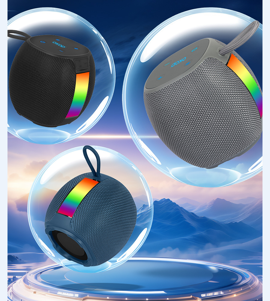 591 Bluetooth Speaker, RGB ambient Light, Mini Speaker, card-inserting portable Cross-border Bestseller, hand-held subwoofer pic 20