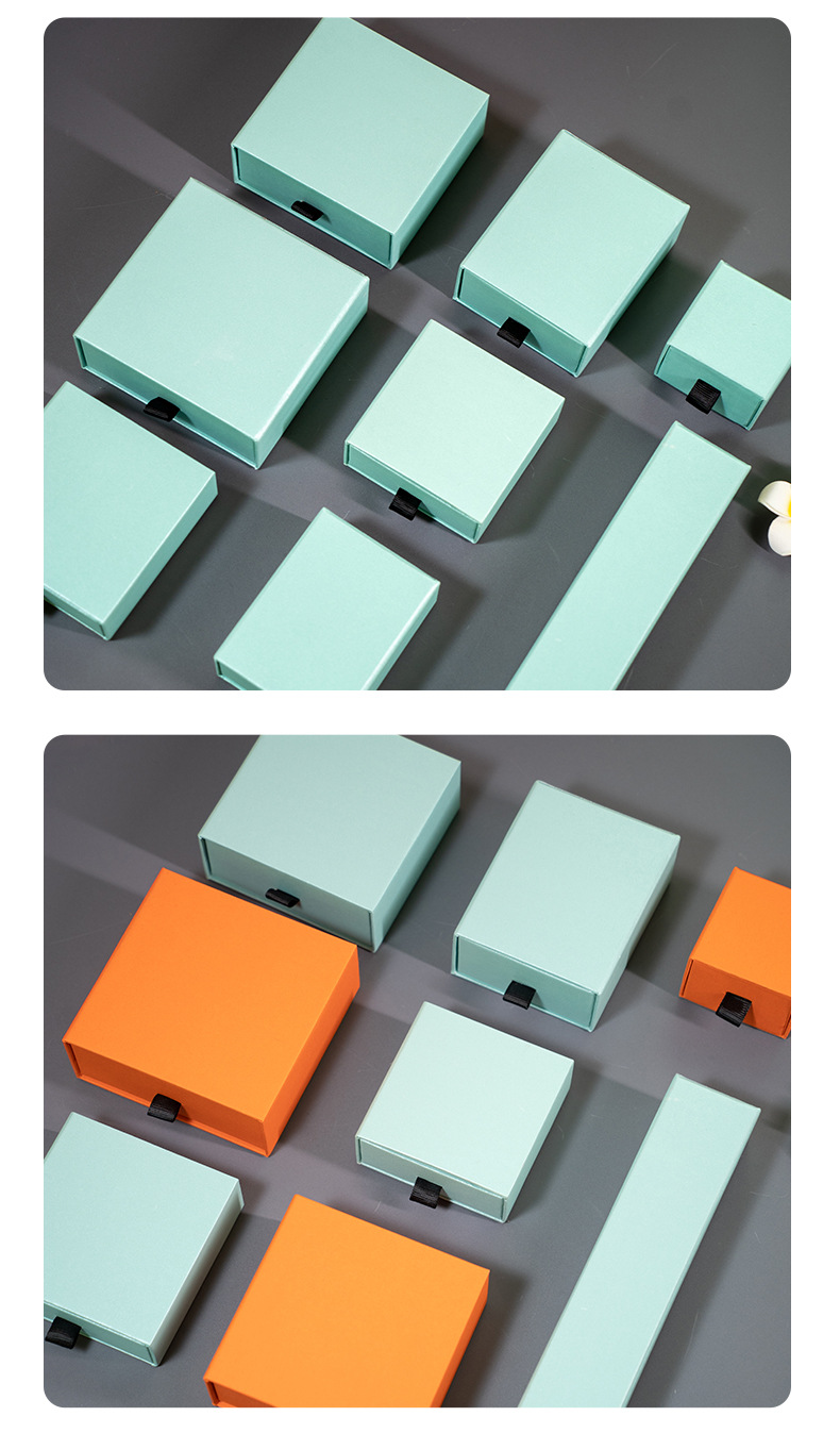 首饰抽屉盒现货珠宝饰品包装盒子跨境戒指耳环项链吊坠手表盒厂家详情15