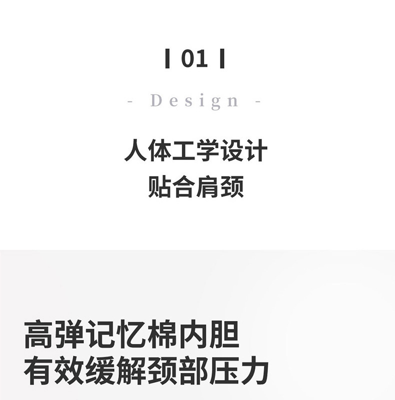 New type of memory foam U-shaped pillow detachable and washable travel pillow manufacturer wholesale slow rebound memory foam U-shaped pillow pic 7