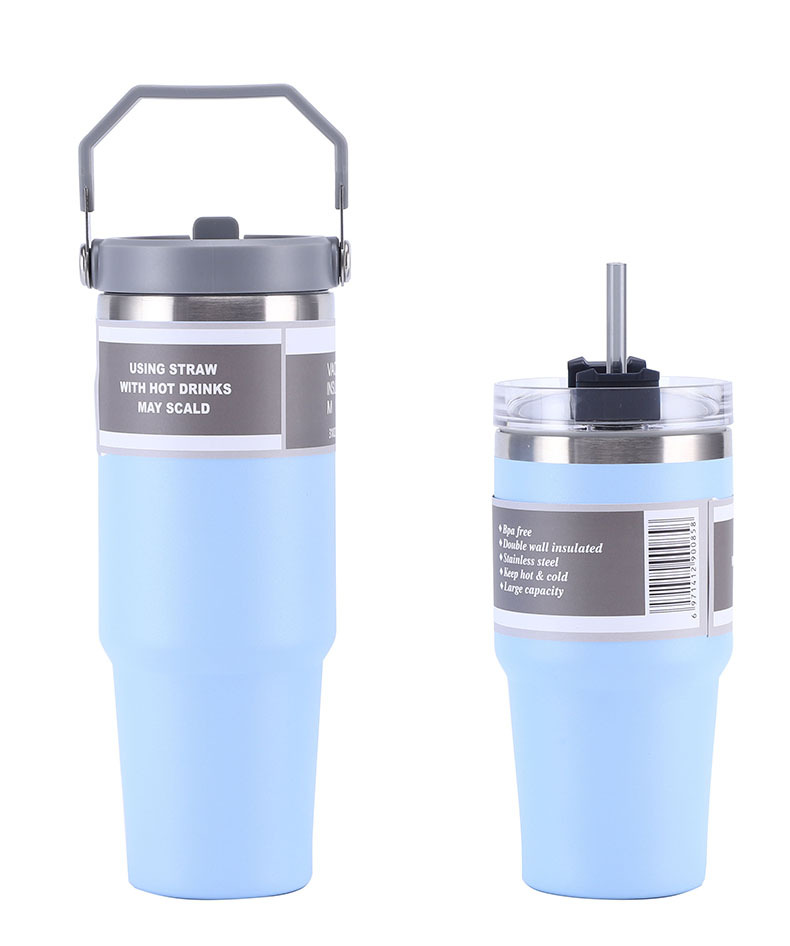 跨境大容量便携提手杯双层冰霸杯车载汽车杯水杯保温杯工厂直营详情9