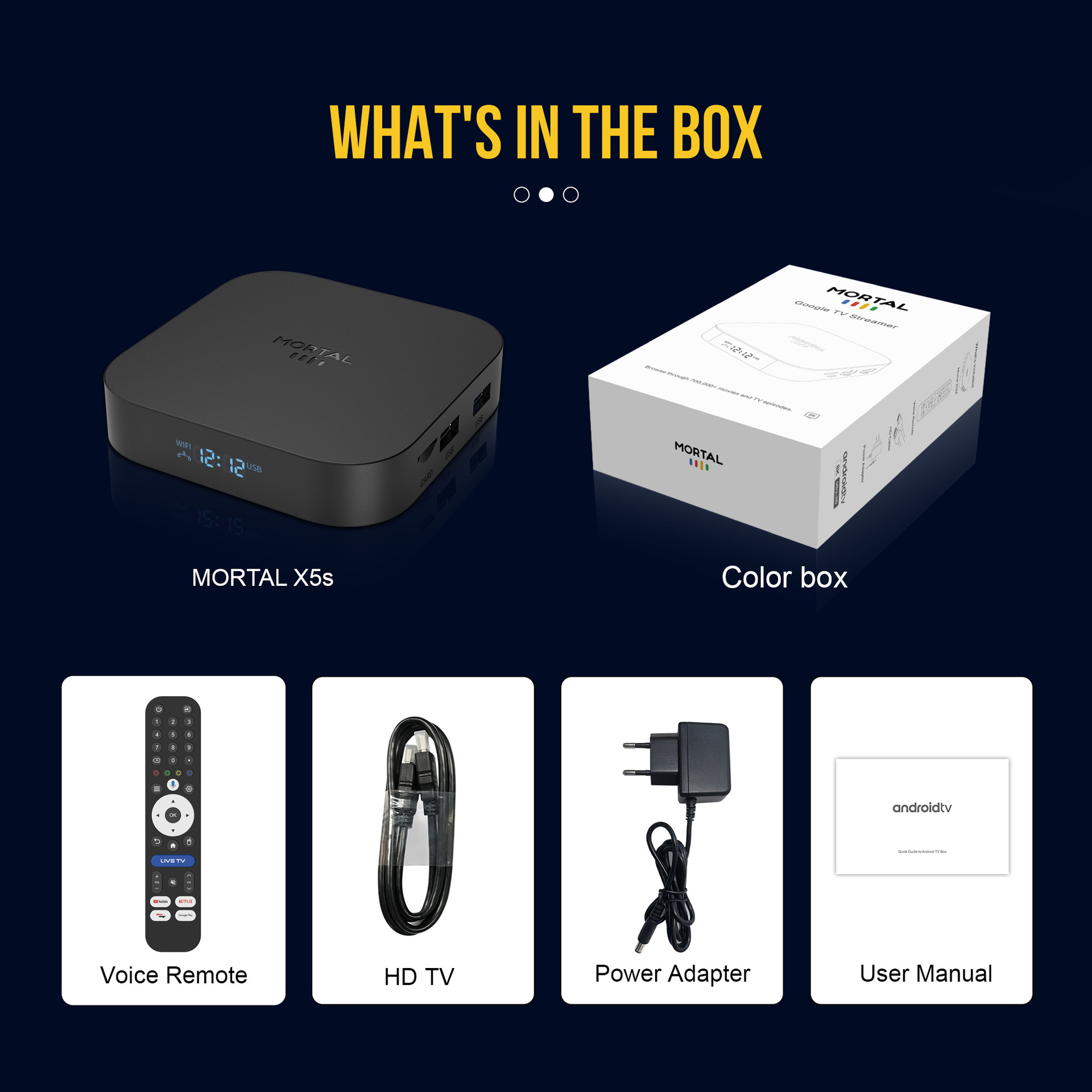 Mortal X5S 3518, управляемый 8K hd wififi6 с голосовым управлением bluetooth network TVBOX pic 9