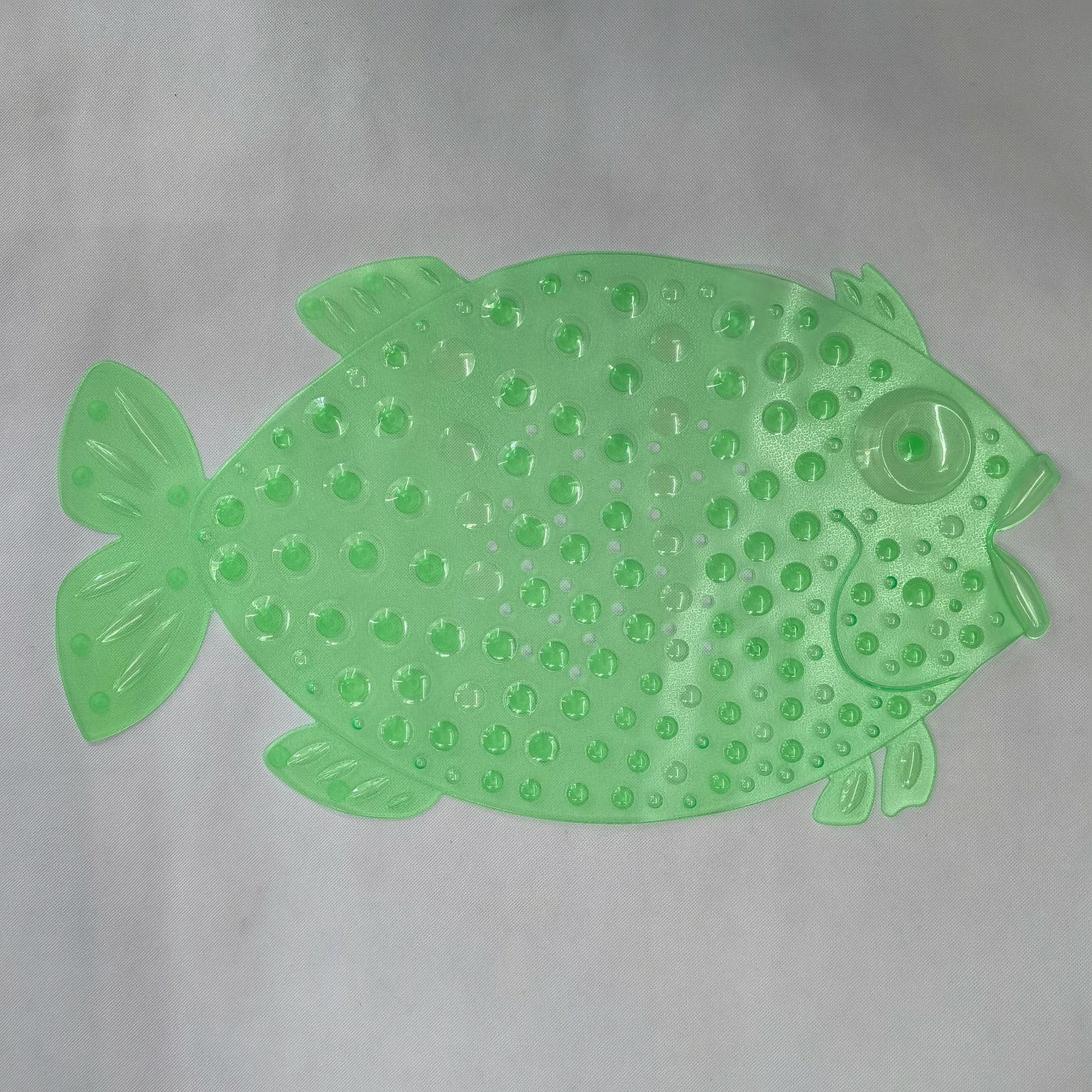 Forma de pescado almohadilla de baño resistente al agua almohadilla de baño larga de color sólido almohadilla de masaje suave espinilla antideslizante almohadilla de baño ventosa pic 4
