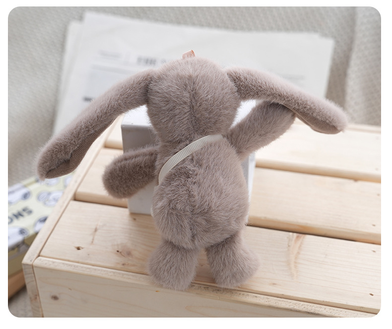Cute little rabbit pendants, cute bags, plush decorations, toy dolls, keychains, trendy schoolbags, dolls, figurines, wholesale pic 13
