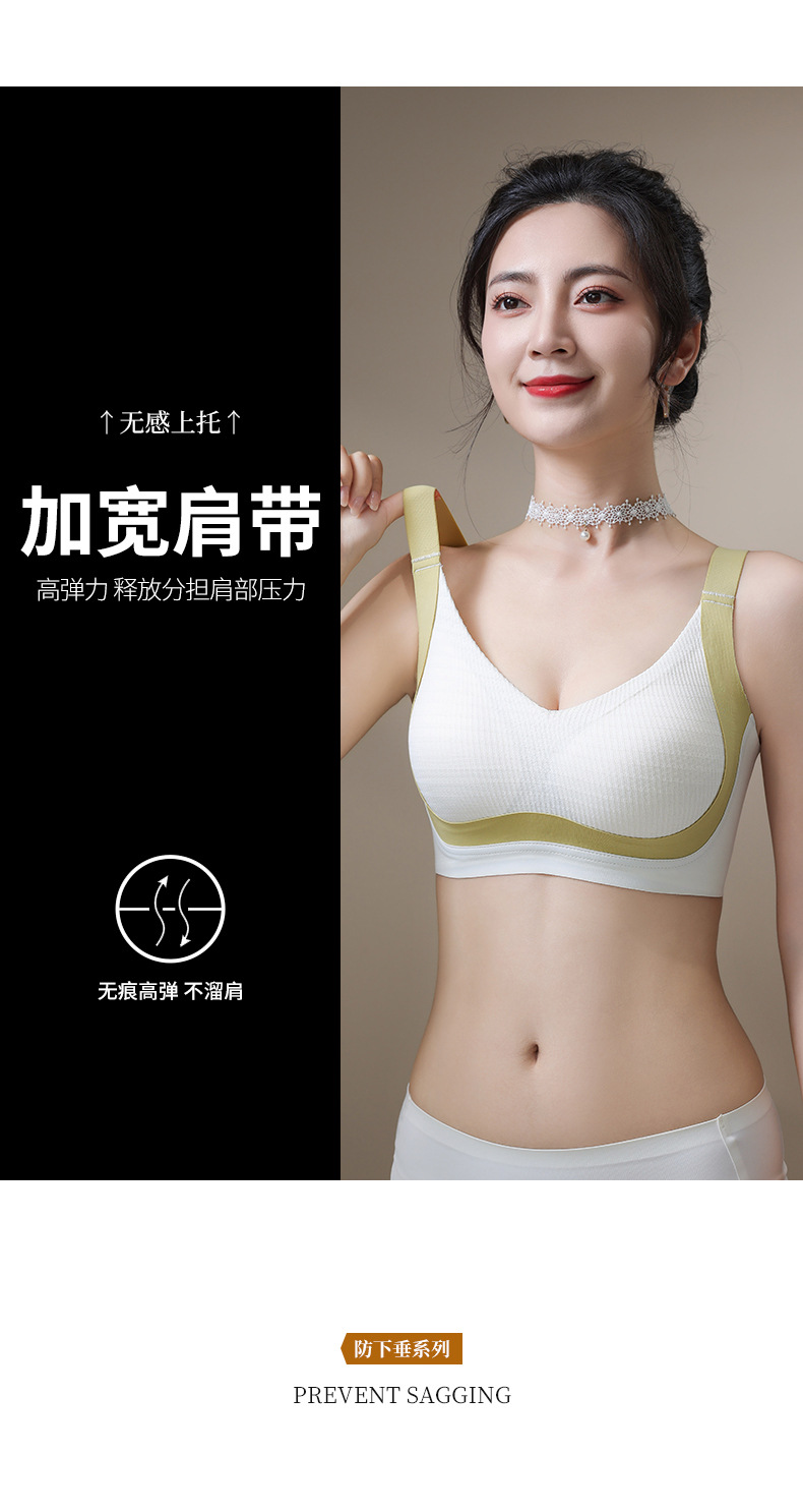 无痕大码运动束胸内衣女大胸显小胸全罩杯超薄款防下垂夏天文胸罩详情15