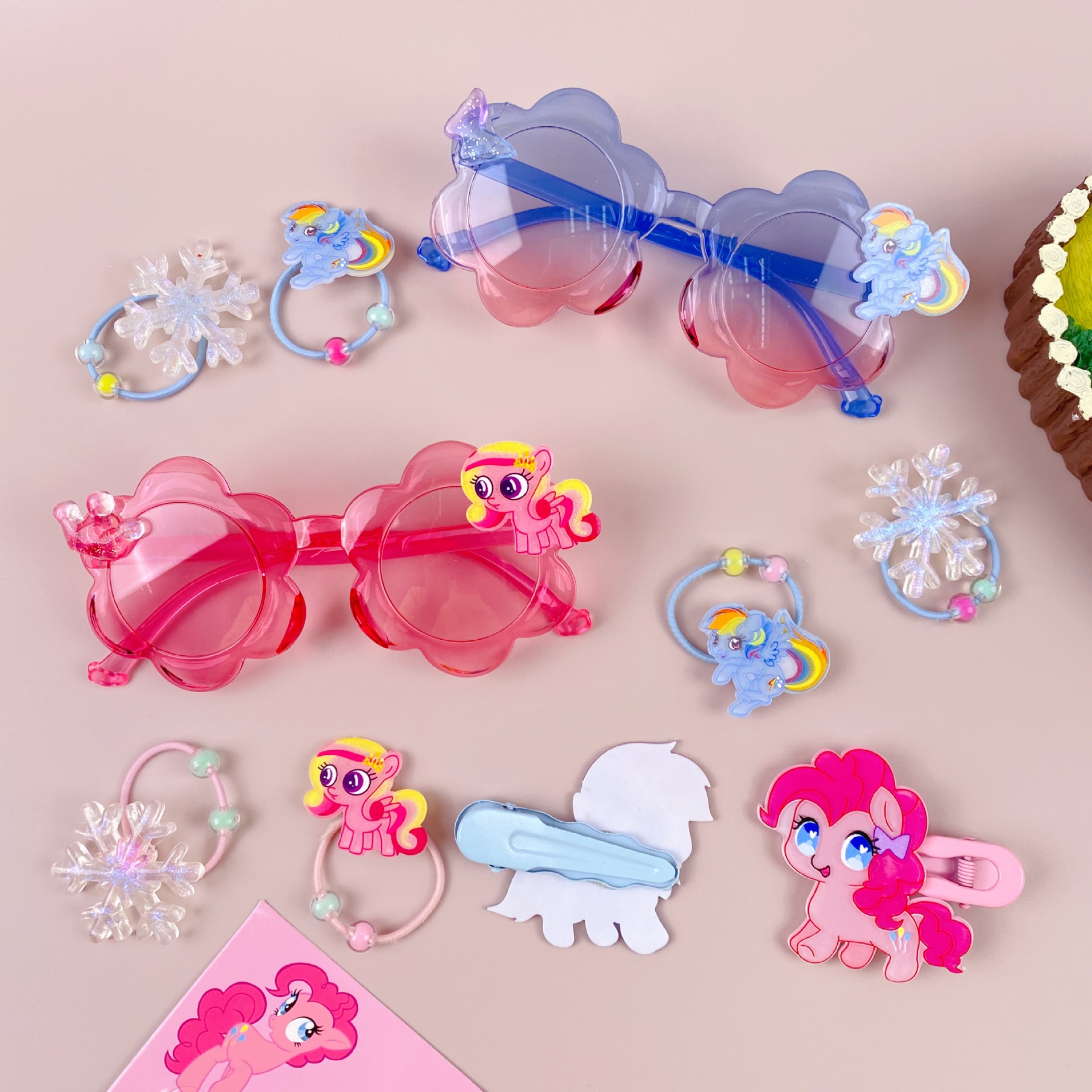 新款三丽鸥眼镜卡通皮筋发夹饰品套装可爱少女心装扮潮玩时尚精品详情22