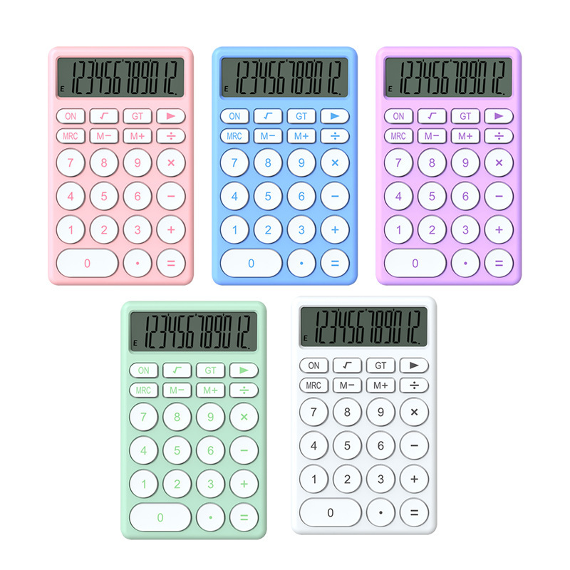 Macaron high appearance level large screen student cute portable desktop calculator factory direct sales and wholesale pic 10