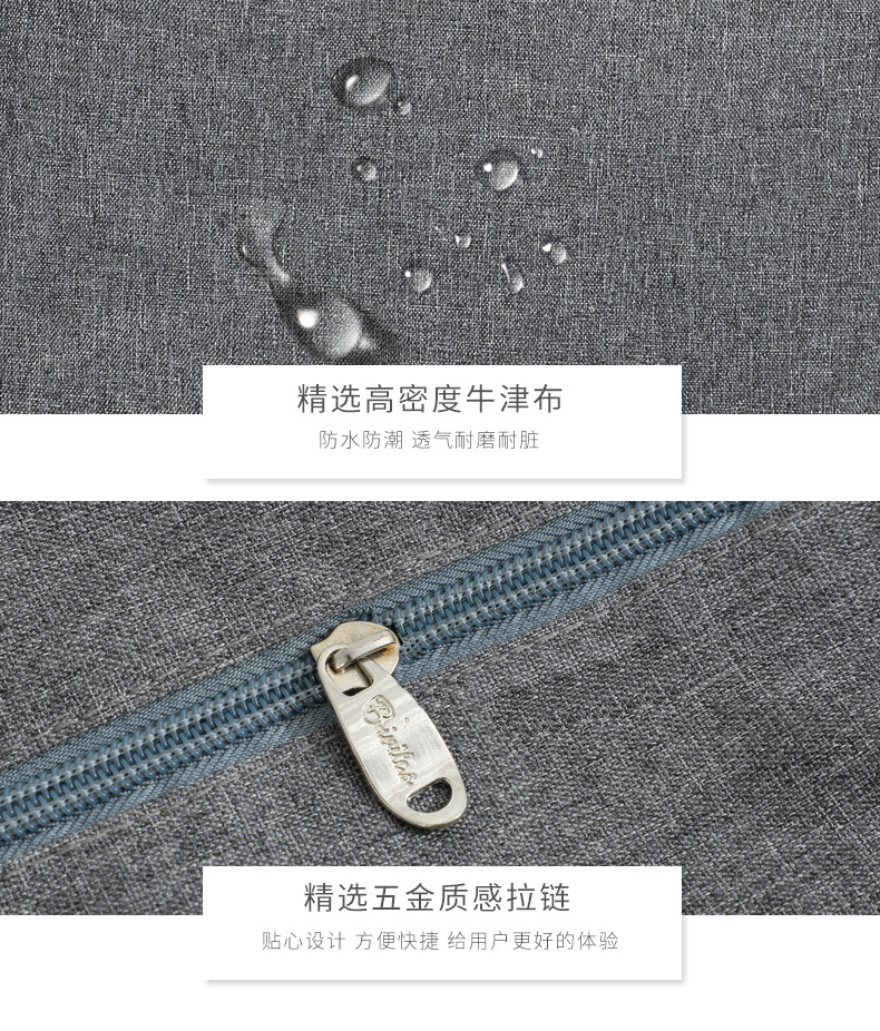 跨境简约纯色阳离子加厚冰包保鲜餐包上班族通勤方形手提饭盒袋详情16