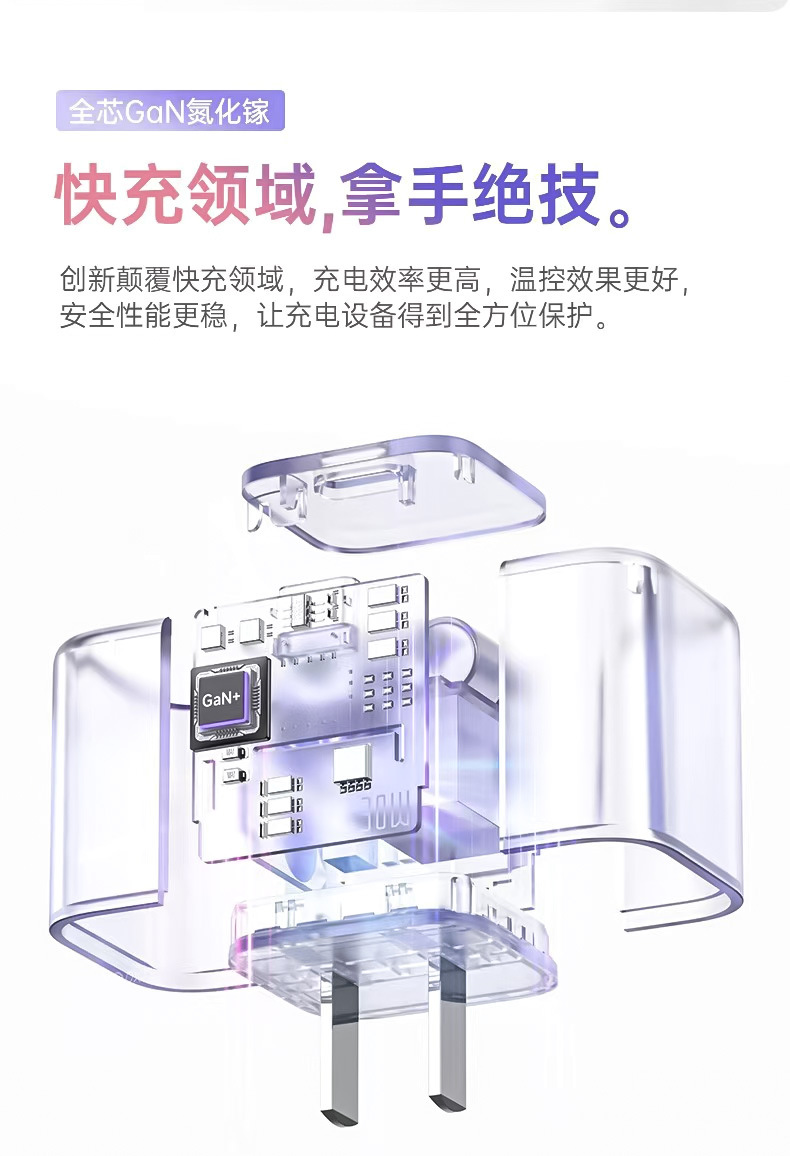 PD45W快充头适用苹果手机充电头iPhone8-16氮化镓充电器14数据线详情13