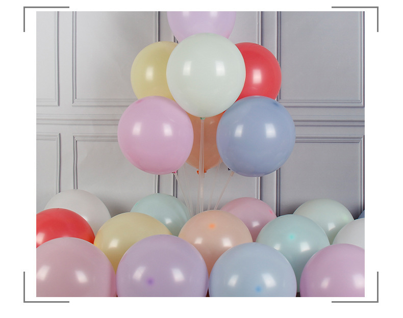5-inch, 10-inch, 12-inch and 18-inch latex balloons in macaron color series for birthday and festival decoration and venue arrangement pic 4