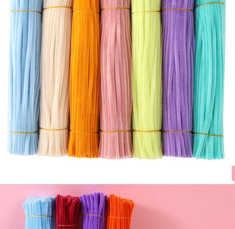 加密扭扭棒diy材料包手工花束发箍彩色马卡龙毛根扭扭棒超密批发详情7