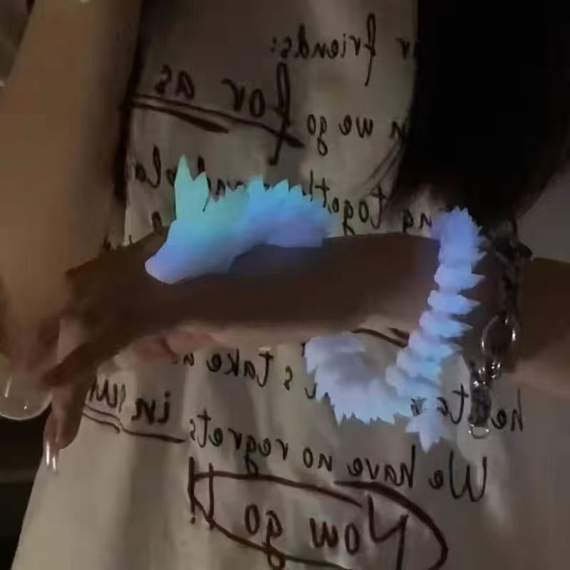 3D打印夜光龙玩具彩虹渐变水晶立体龙可活动关节模型创意摆件礼物详情12