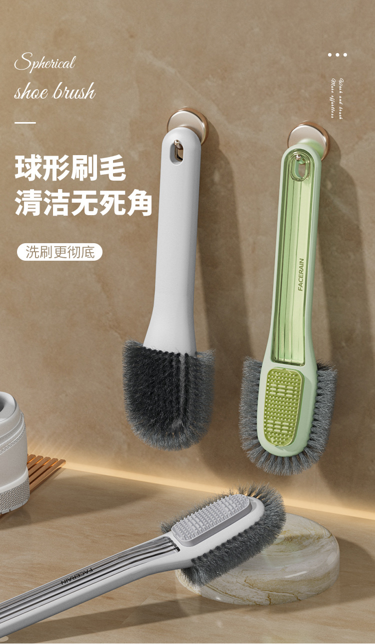 双刷头鞋刷无死角去污刷鞋专用神器不伤鞋多功能家用生胶软毛刷详情1