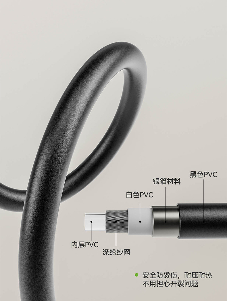 Carefully selected simple shower head, no top spray, large water volume gun, grey shower head set, pressurized hotel shower head wholesale pic 14