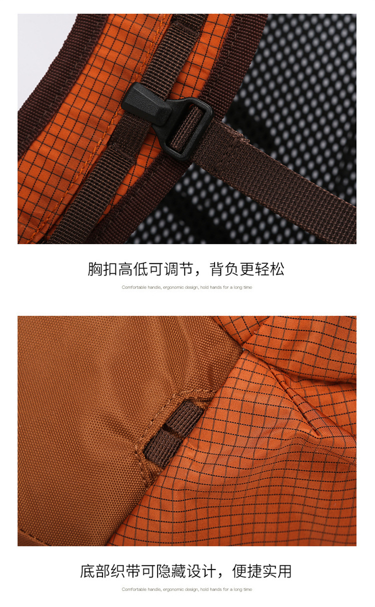 新款户外尼龙双肩包大容量防水休闲旅行背包详情27